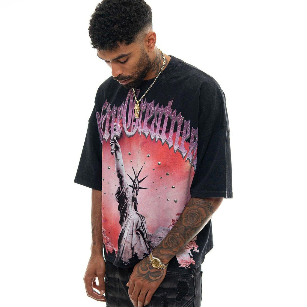 Stray define greatness wide & crop fit tee