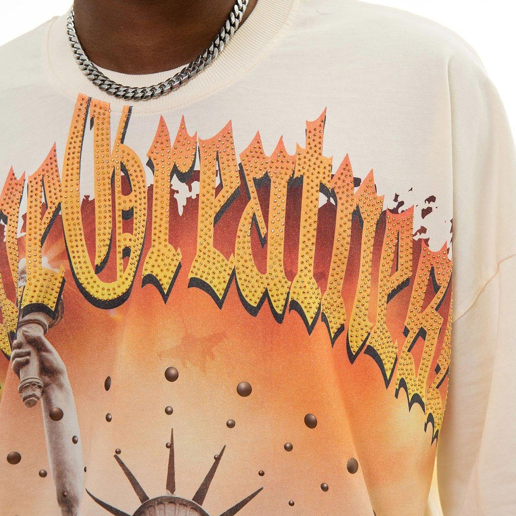 Stray define greatness wide & crop fit tee