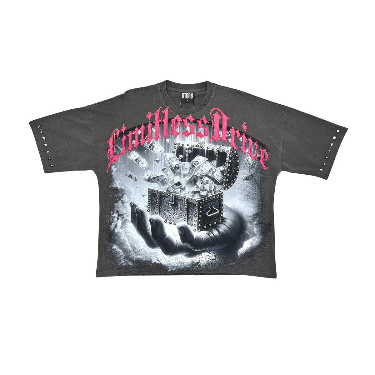 Stray treasure chest wide & crop fit tee