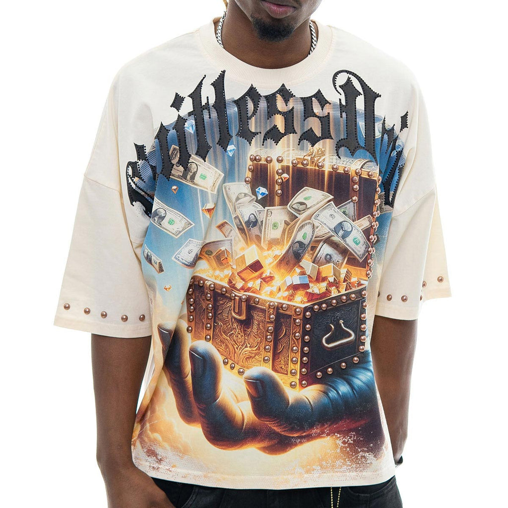 Stray treasure chest wide & crop fit tee