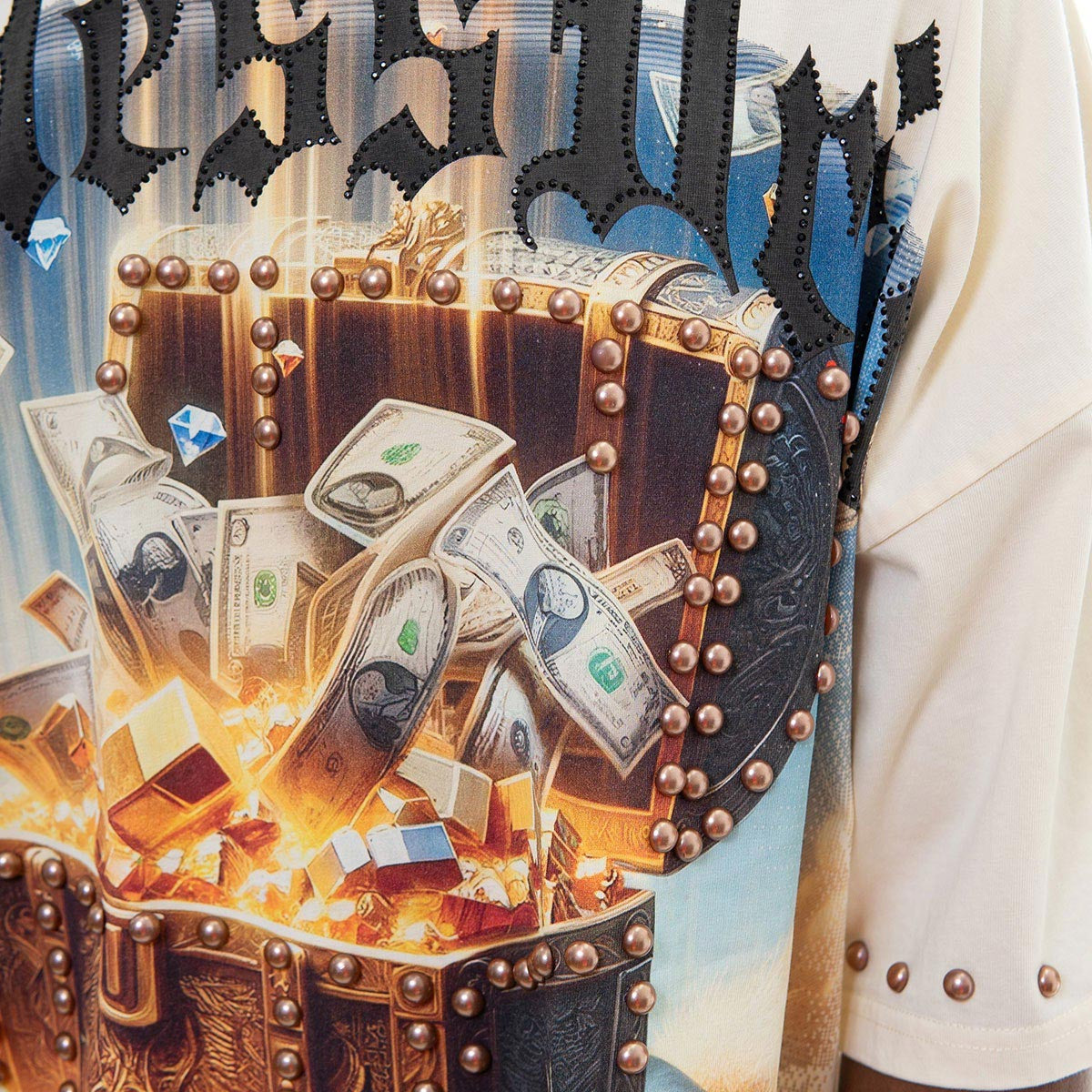 Stray treasure chest wide & crop fit tee