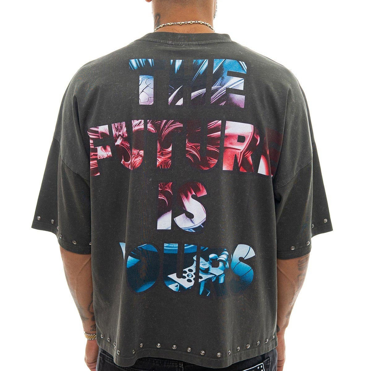 Stray the future is yours wide & crop fit tee