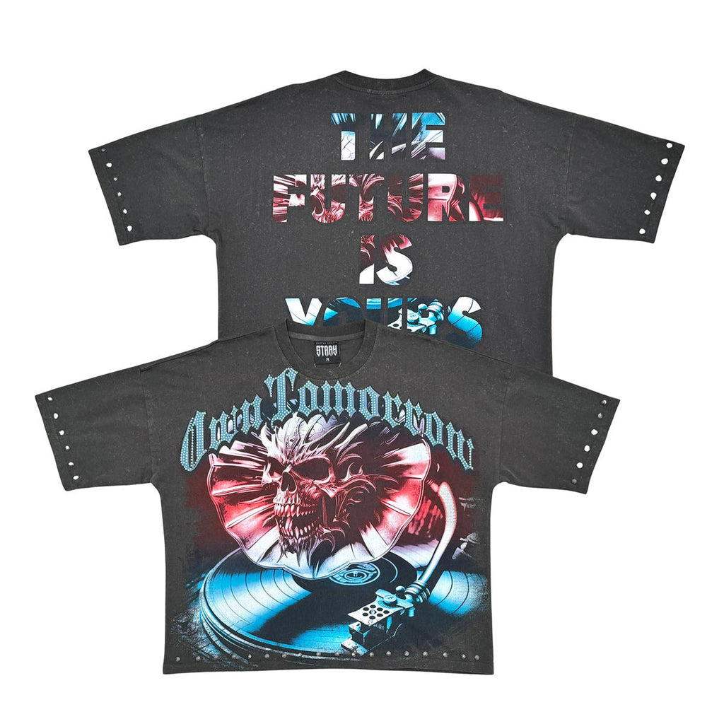 Stray the future is yours wide & crop fit tee