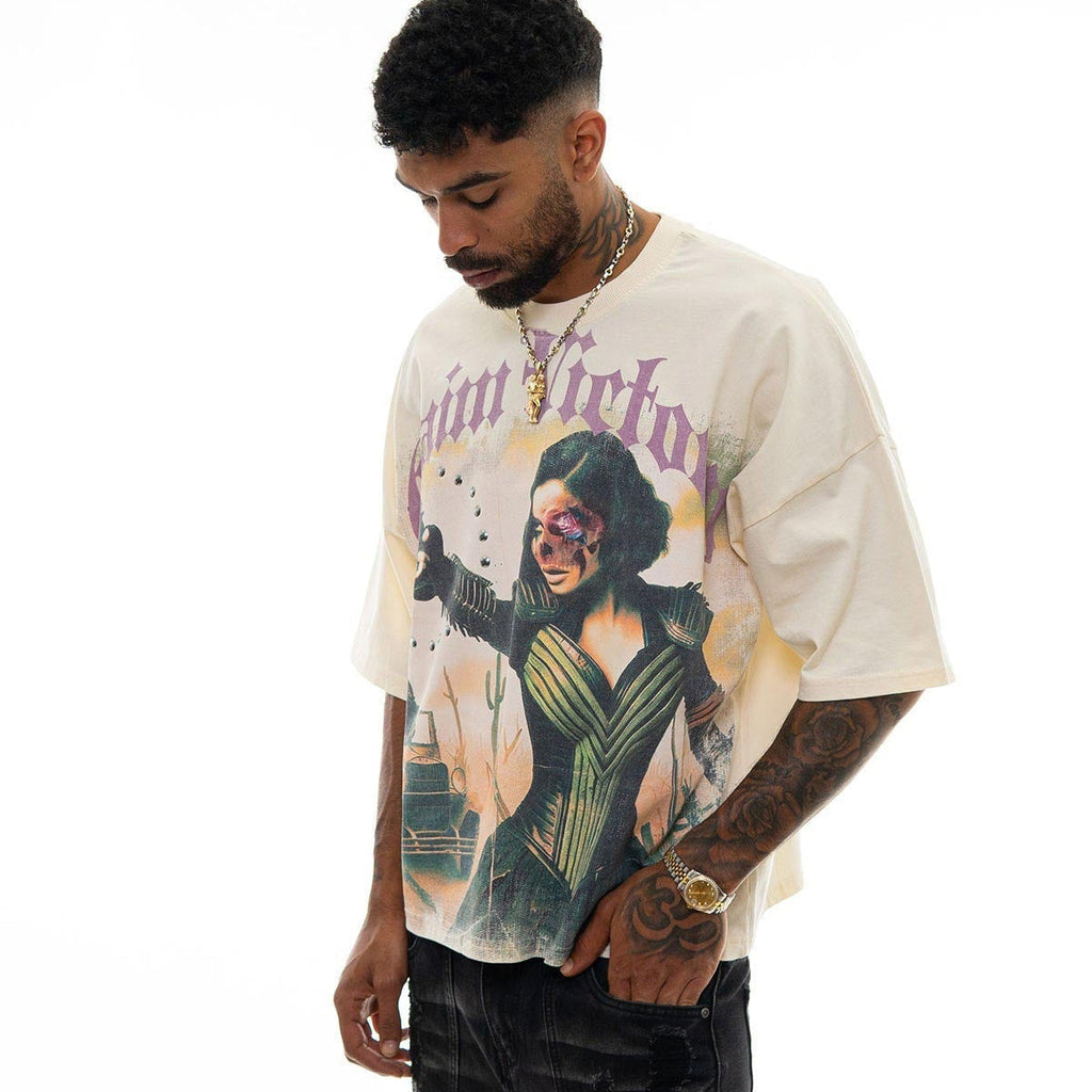 Stray claim victory wide & crop fit tee