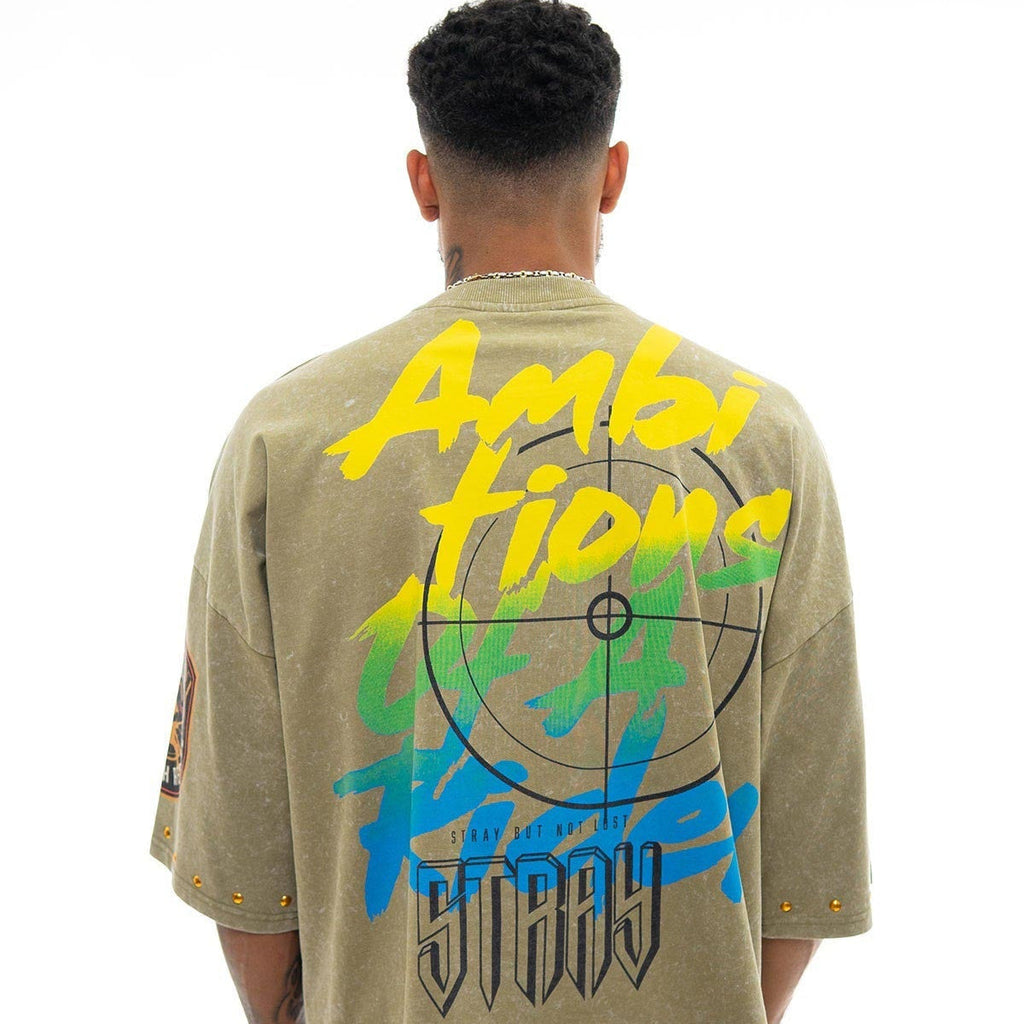 Stray ambitions 3/4 sleeve tee