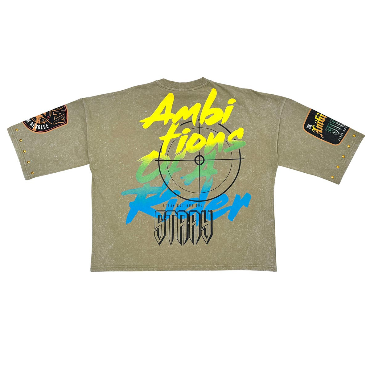 Stray ambitions 3/4 sleeve tee