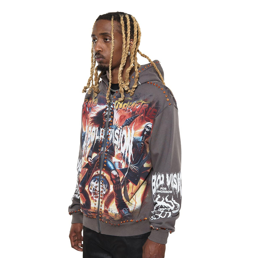 A bold vision stray full-zip hoodie