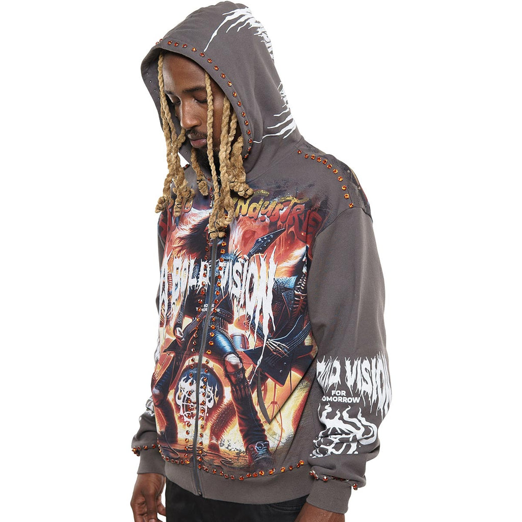 A bold vision stray full-zip hoodie