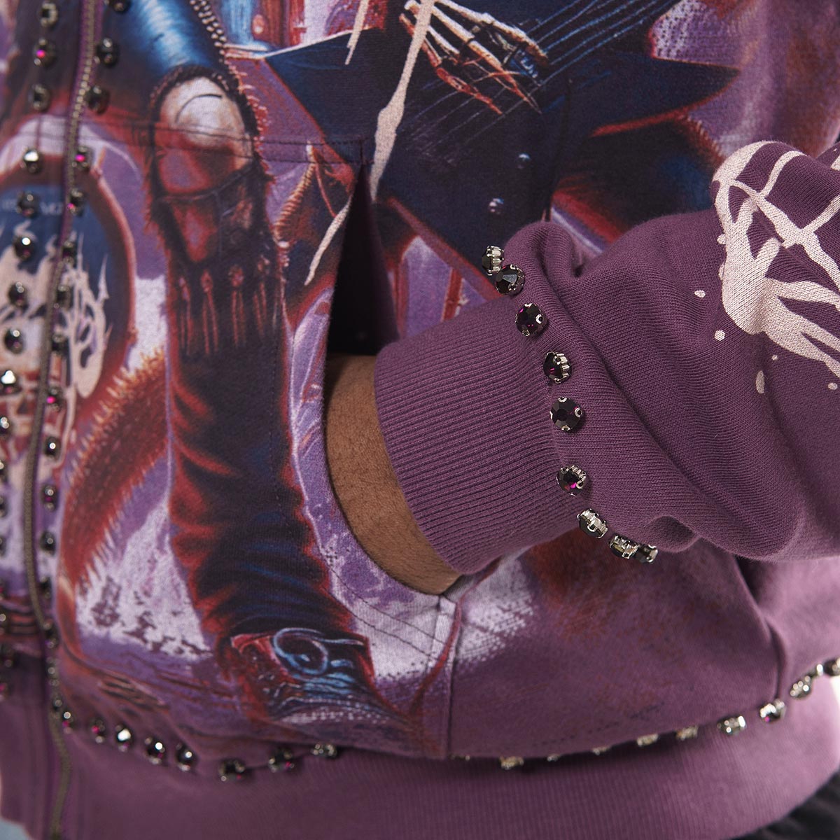 A bold vision stray full-zip hoodie