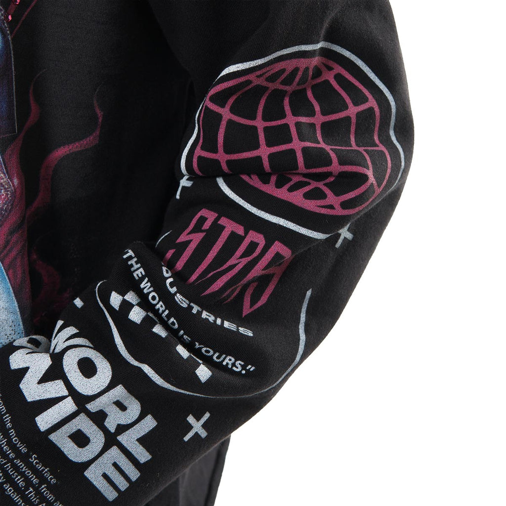 Biker stray full-zip hoodie