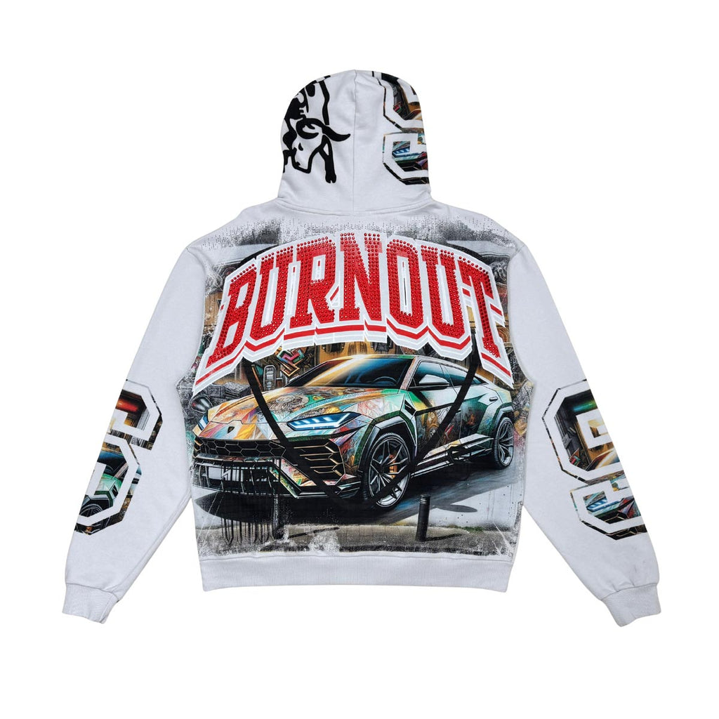 Stray burnout full-zip hoodie