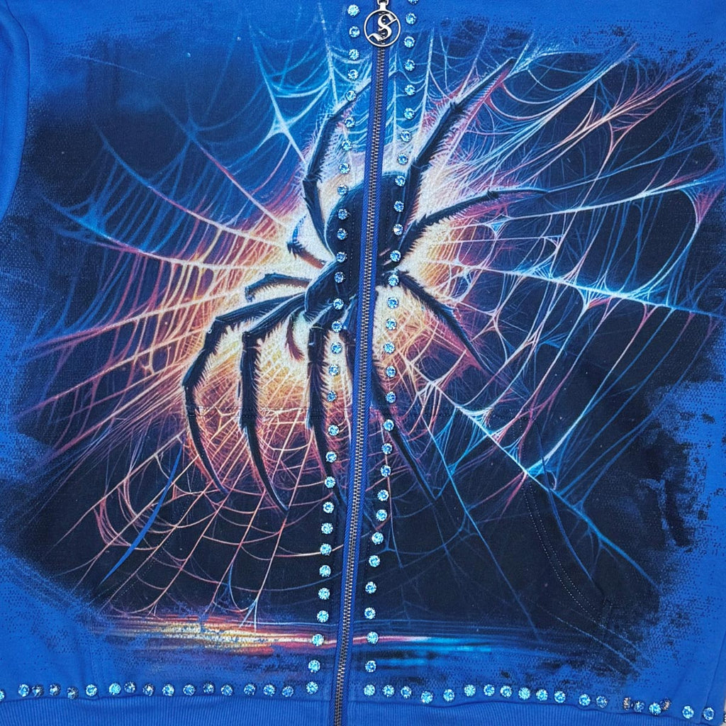 Stray spider full-zip hoodie