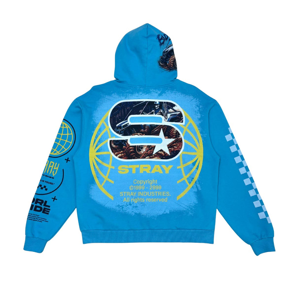 Stray bad to the bone full-zip hoodie