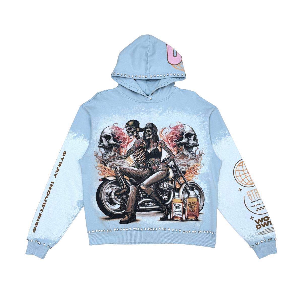 Stray ride or die full-zip hoodie