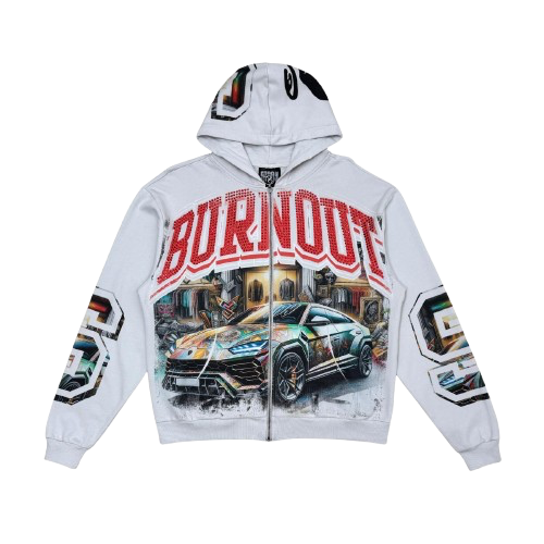 Stray burnout full-zip hoodie