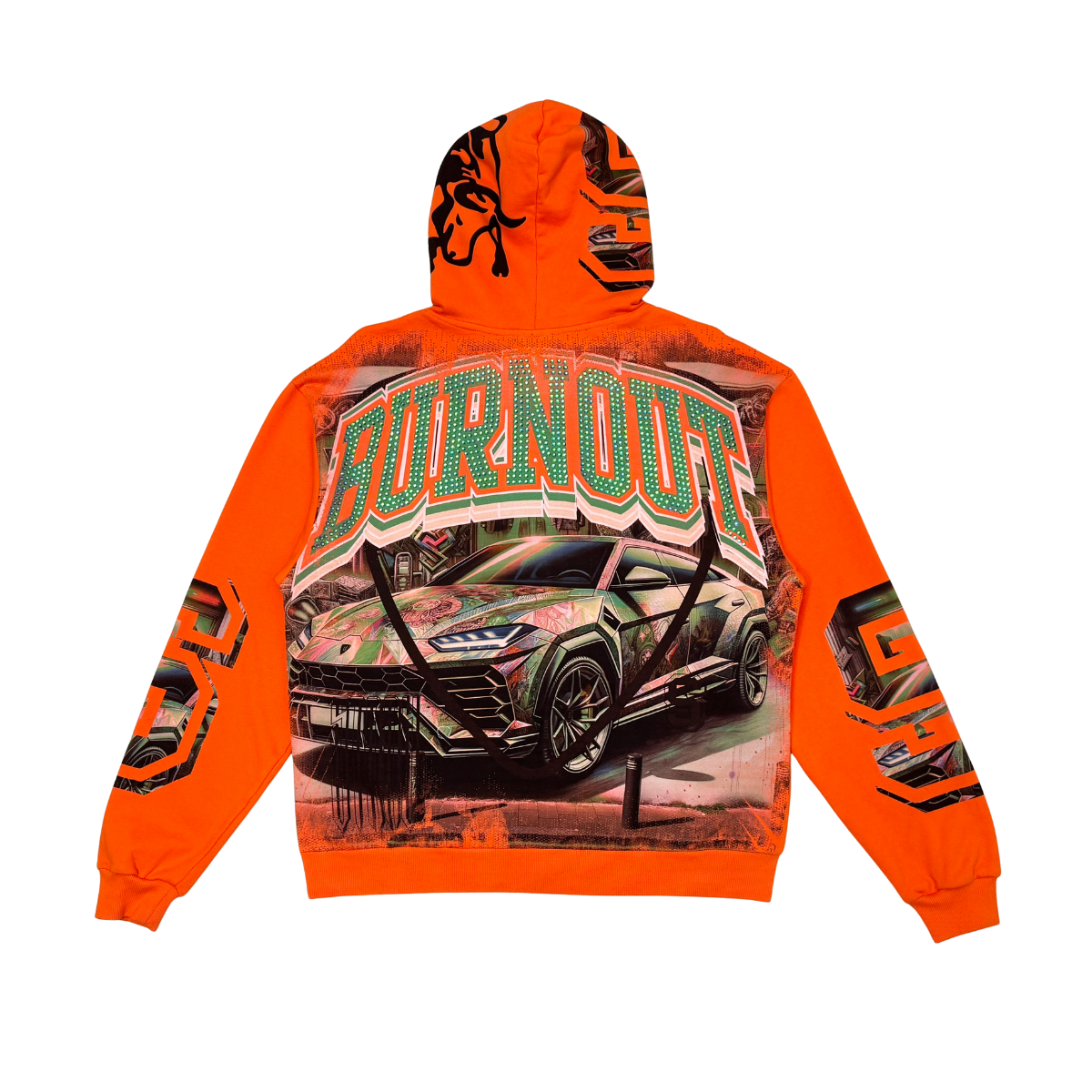 Stray burnout full-zip hoodie