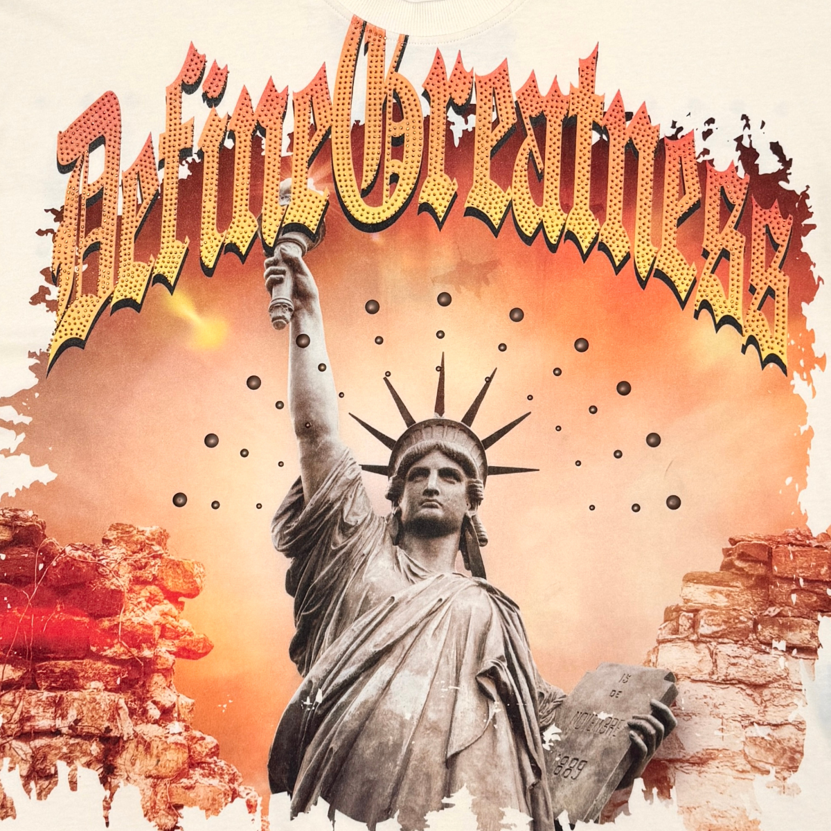 Stray define greatness wide & crop fit tee