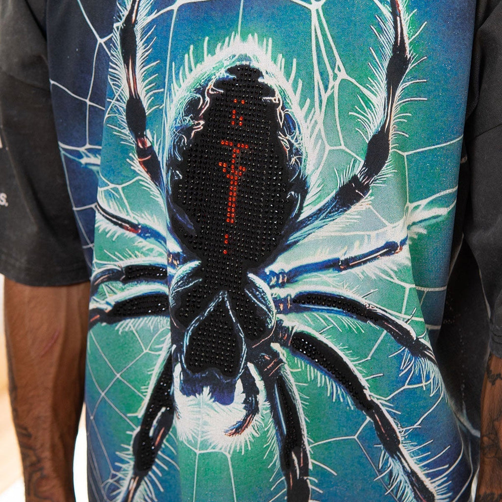 Stray spider wide & crop fit tee