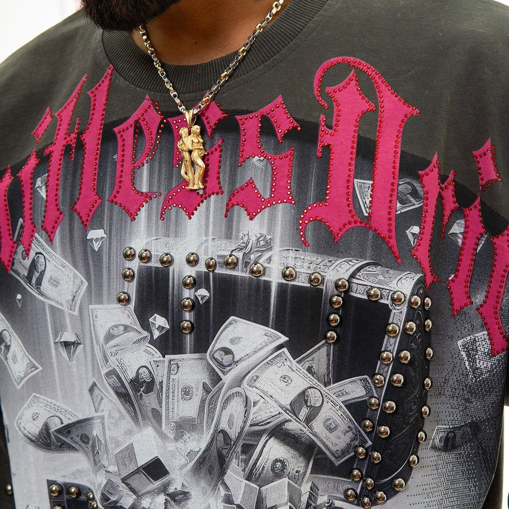 Stray treasure chest wide & crop fit tee