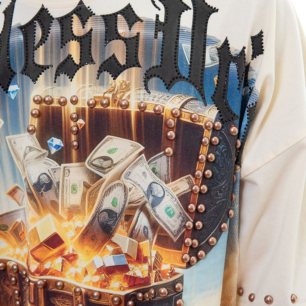 Stray treasure chest wide & crop fit tee