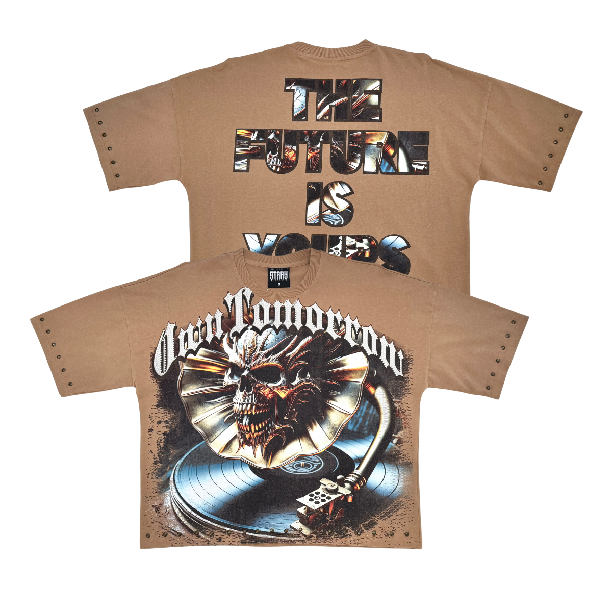 Stray the future is yours wide & crop fit tee