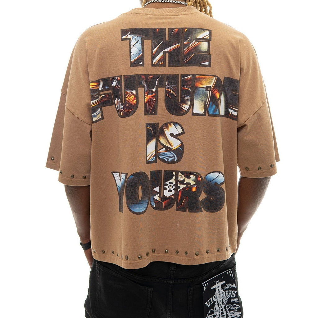 Stray the future is yours wide & crop fit tee