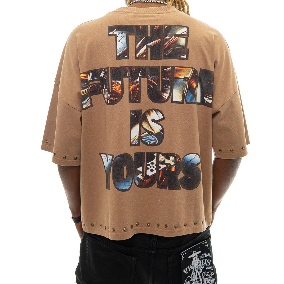 Stray the future is yours wide & crop fit tee