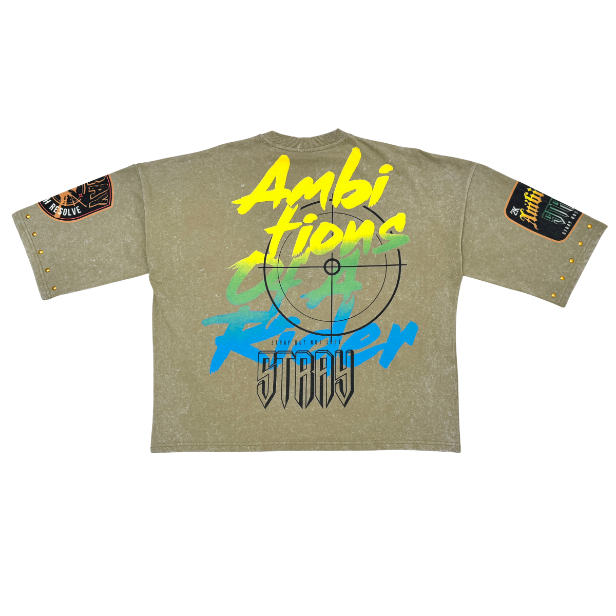 Stray ambitions 3/4 sleeve tee