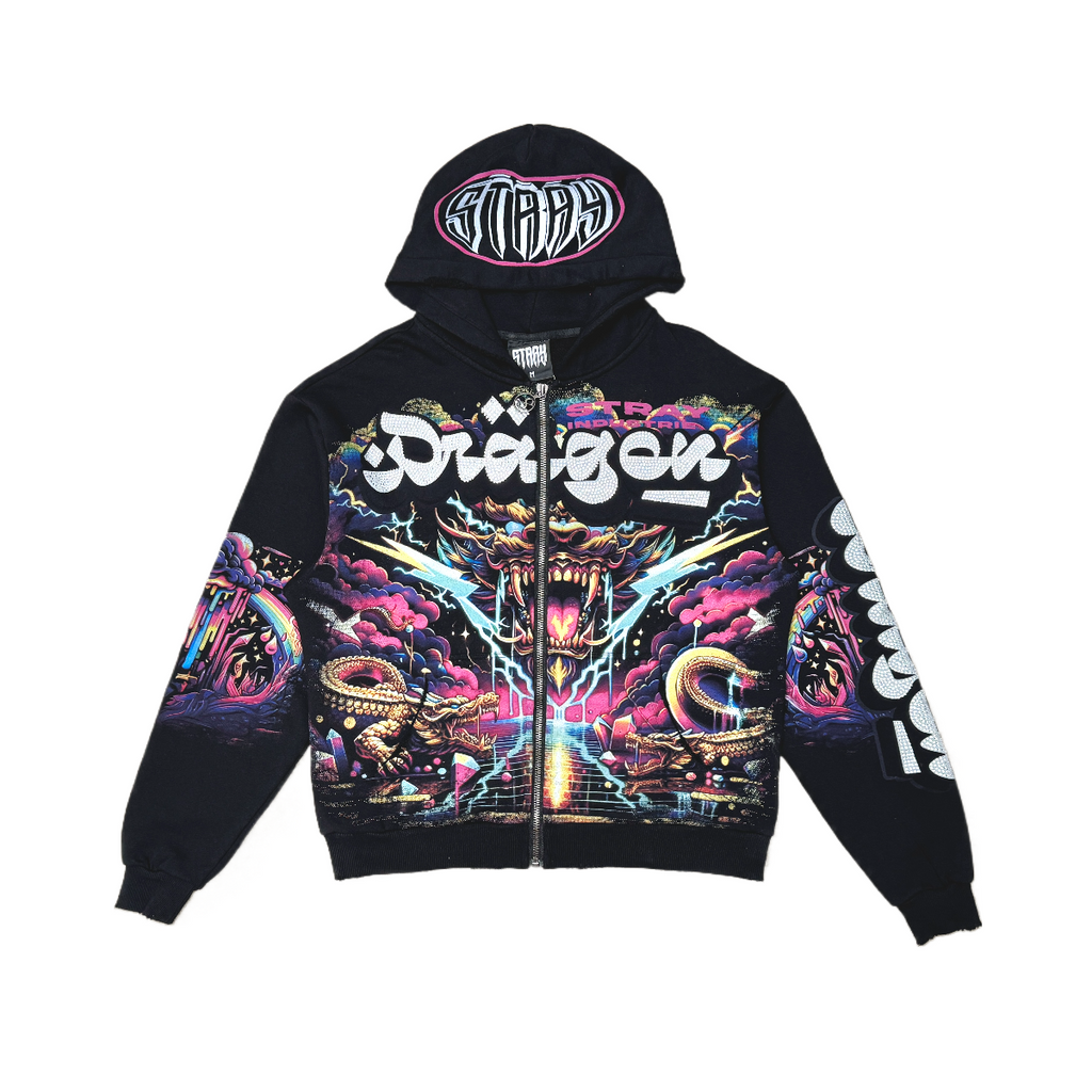 Dragon zipper hoodie