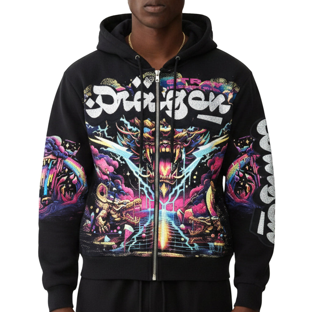 Dragon zipper hoodie
