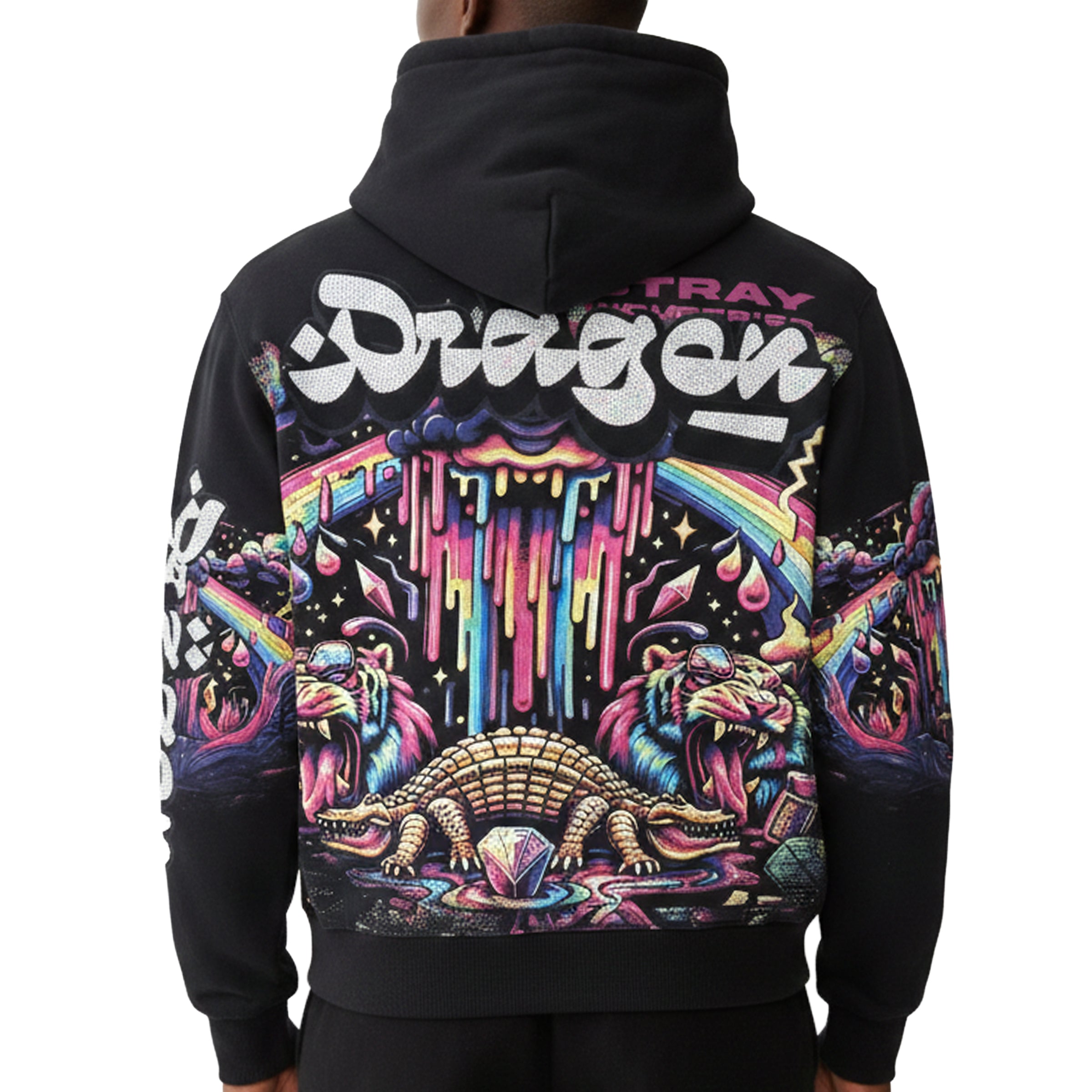 Dragon zipper hoodie